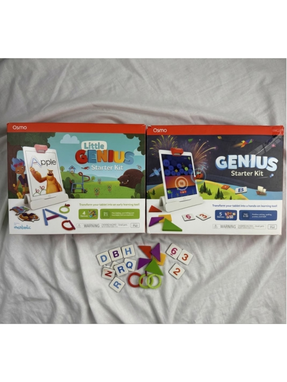 Kids Osmo Genius & Little Genius Starter Kits Learning Toys One Size White Red